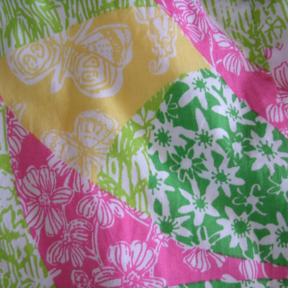 Lilly Pulitzer Dress Wing Ding Patch Franco Strapless Size 0 - Picture 8 of 8